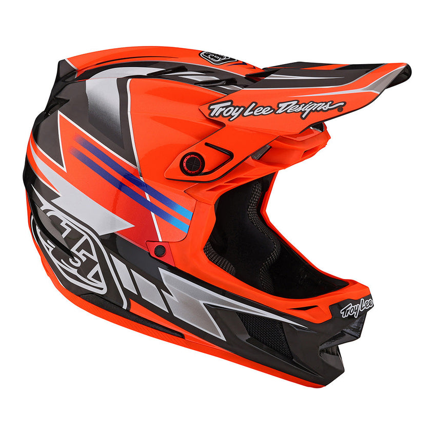 Troy Lee D4 Carbon Helmet W/MIPS Saber Red