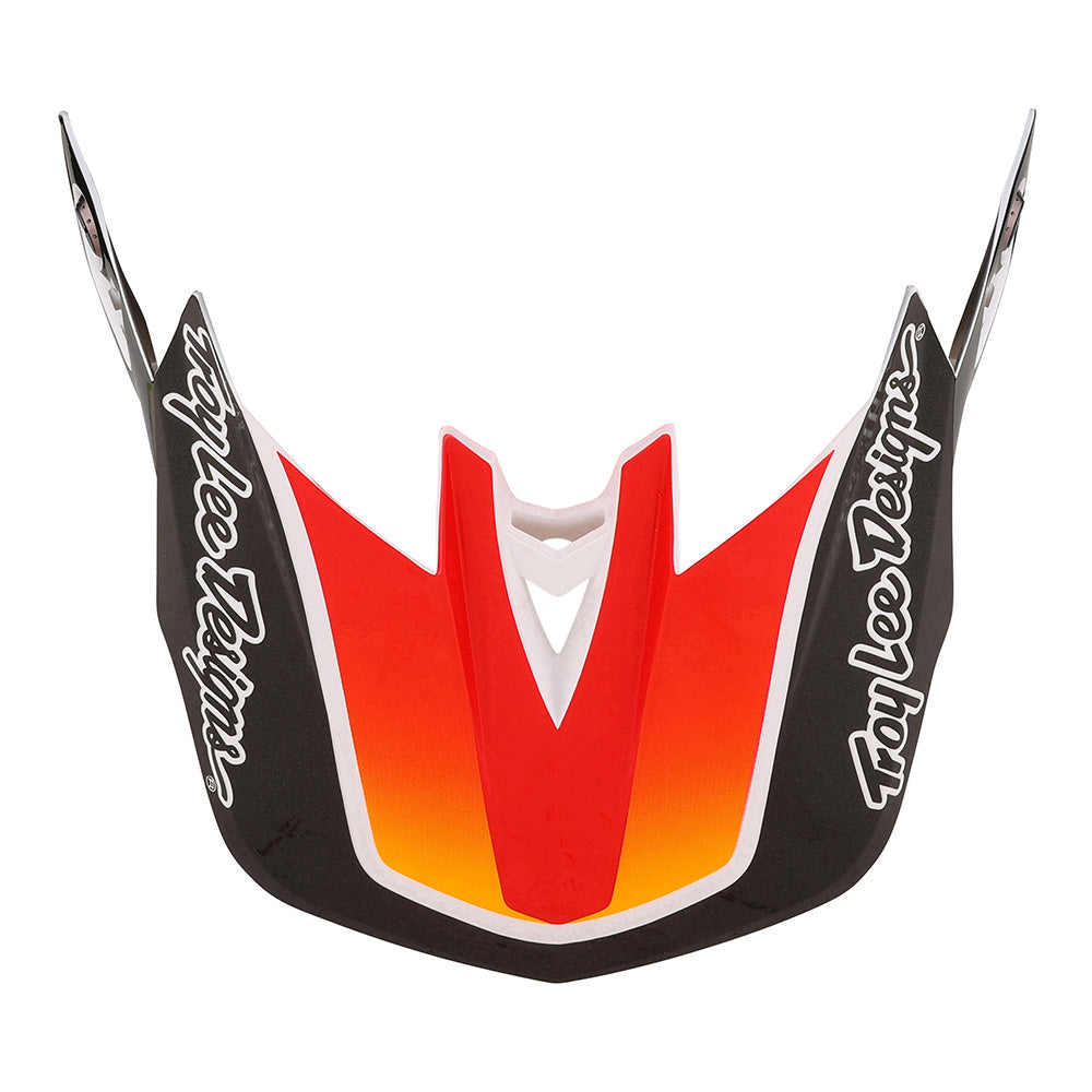 Troy Lee D4 Composite Helmet W/MIPS Qualifier White / Orange