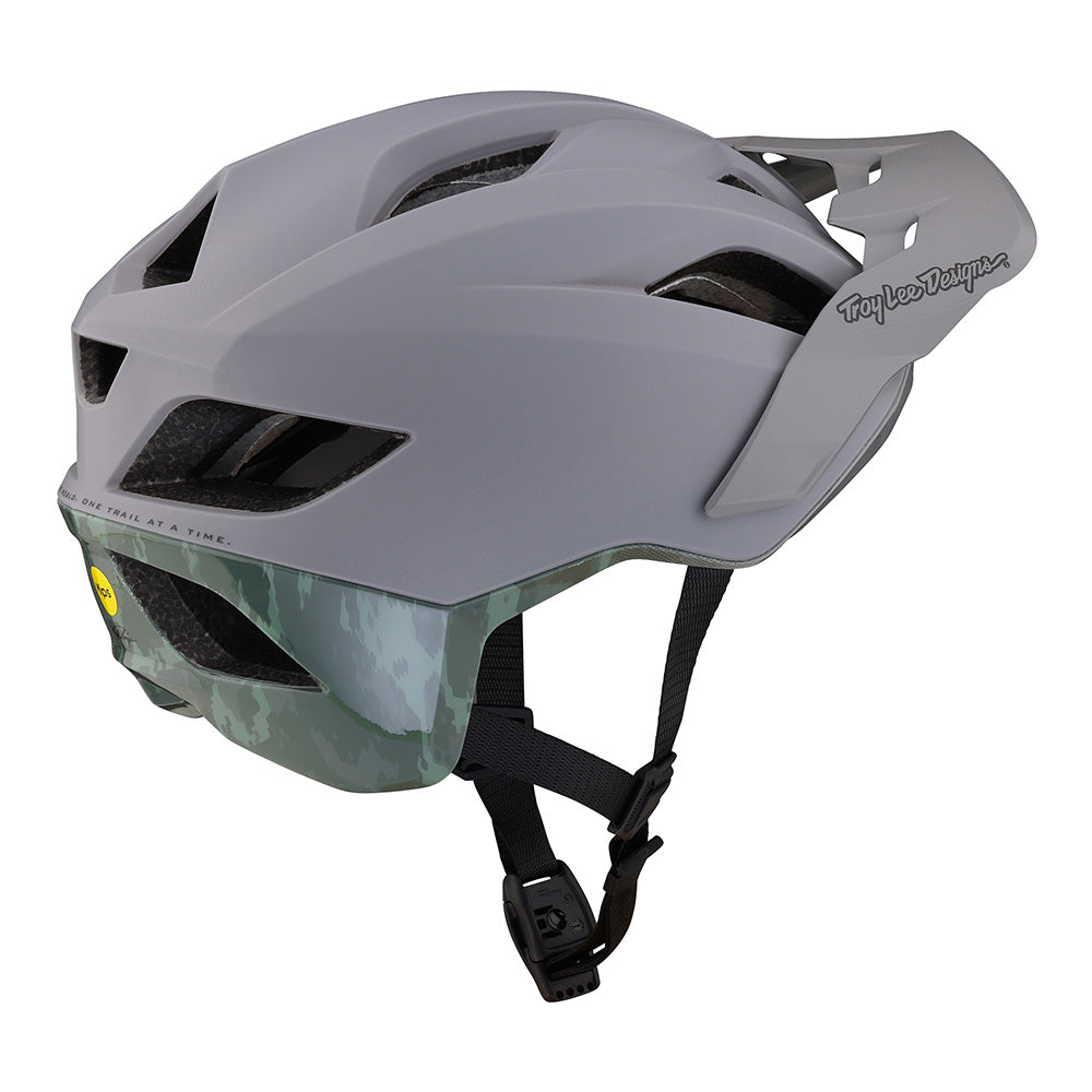 Troy Lee Flowline SE Helmet W/MIPS Radian Camo Grey / Army Green