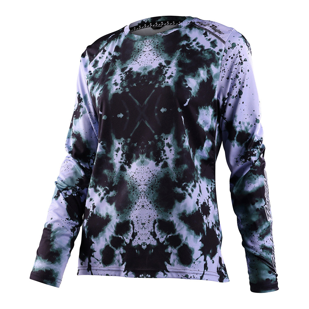Troy Lee Womens Lilium LS Jersey Watercolor Lilac
