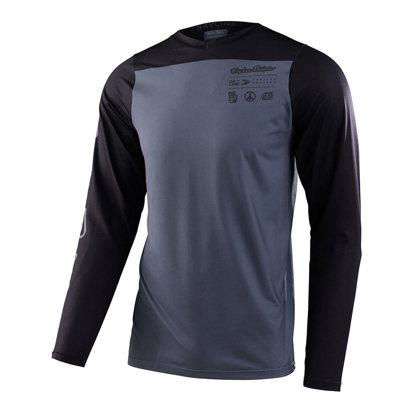 Troy Lee Skyline LS Jersey Mono Charcoal