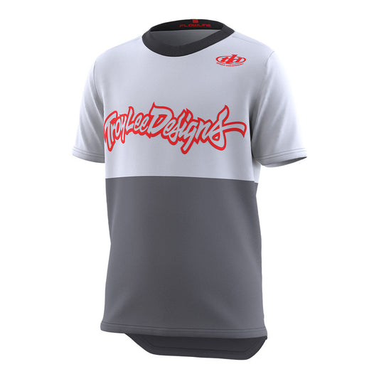 Troy Lee Youth Flowline SS Jersey Scripter Charcoal