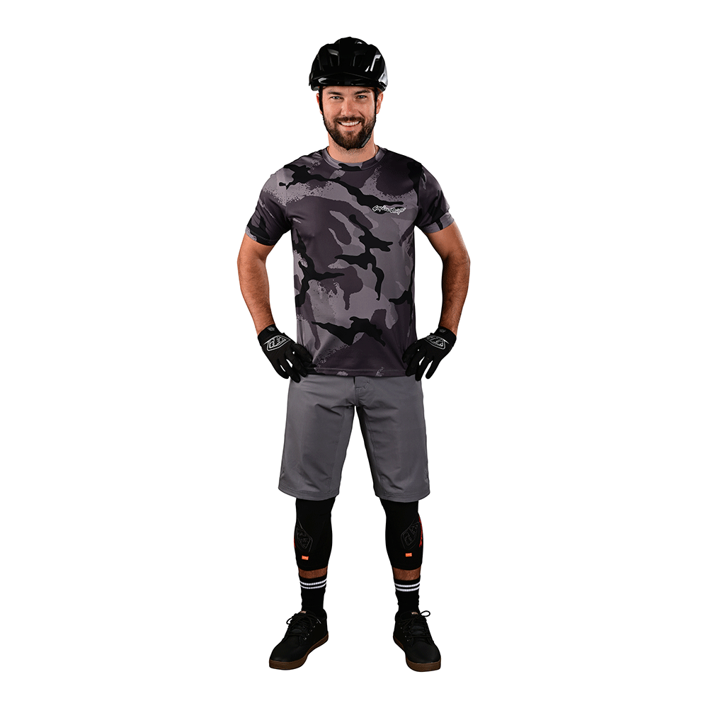 Troy Lee Flowline Short Shell Solid Charcoal