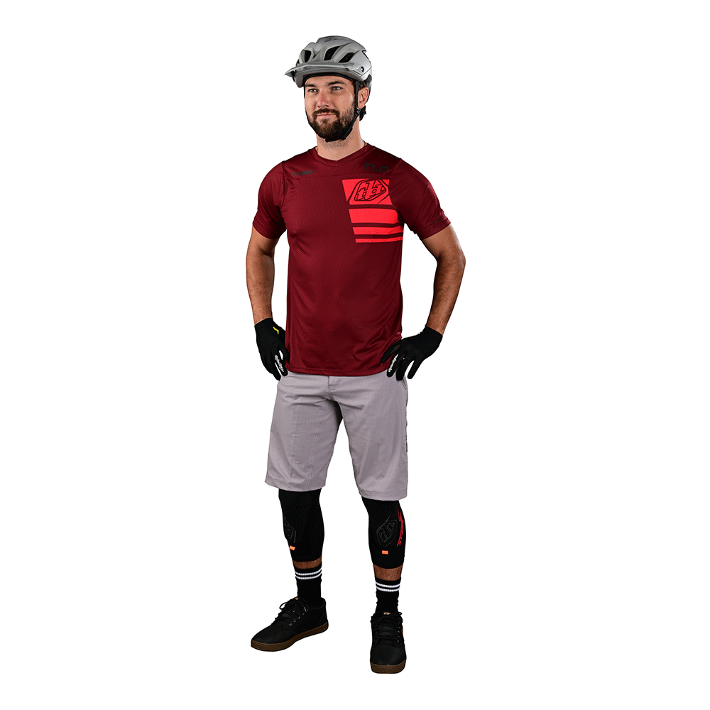 Troy Lee Skyline Air SS Jersey Stacks Syrah