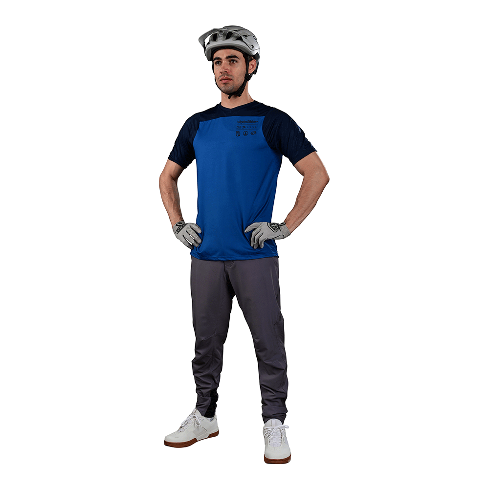 Troy Lee Skyline SS Jersey Mono True Blue