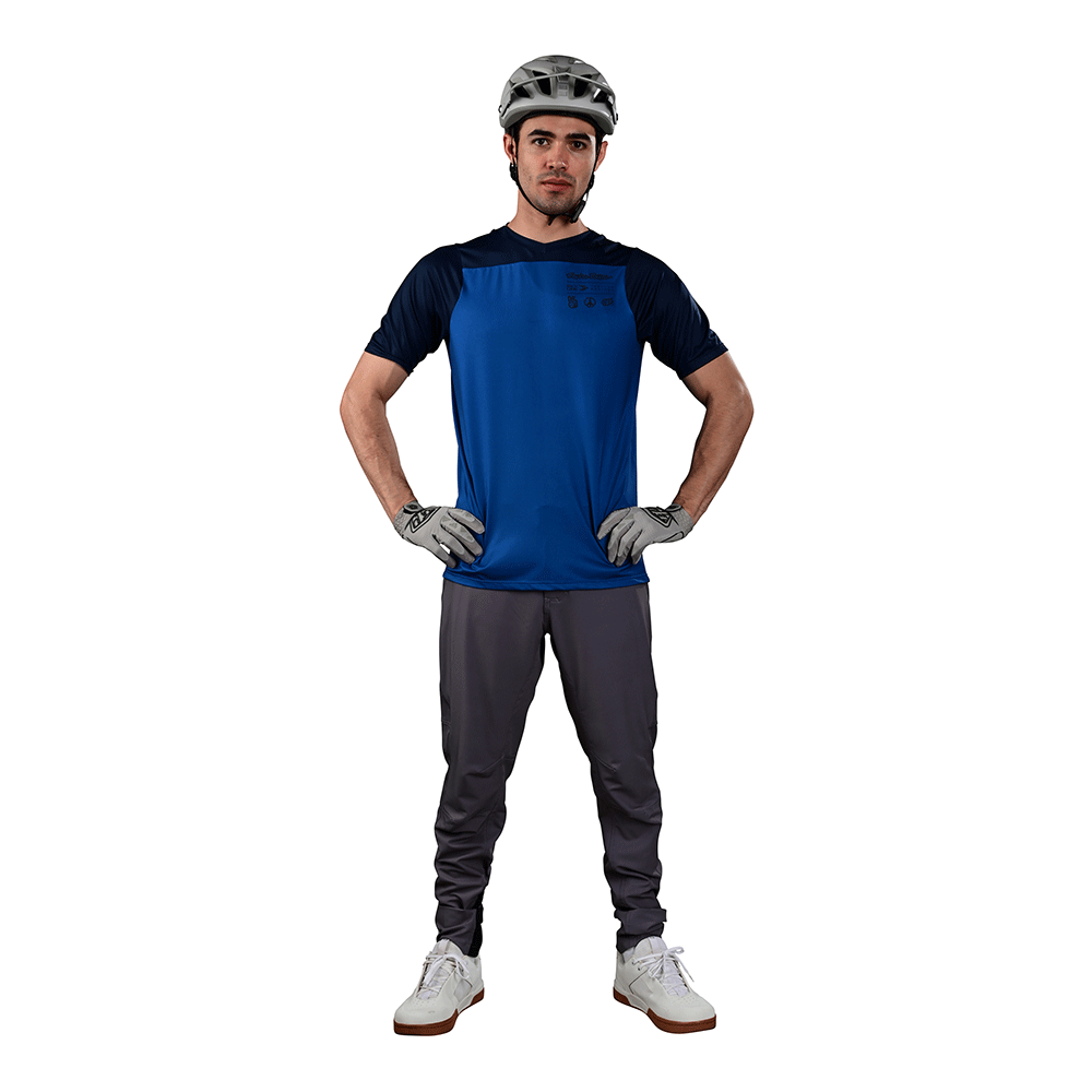 Troy Lee Skyline SS Jersey Mono True Blue