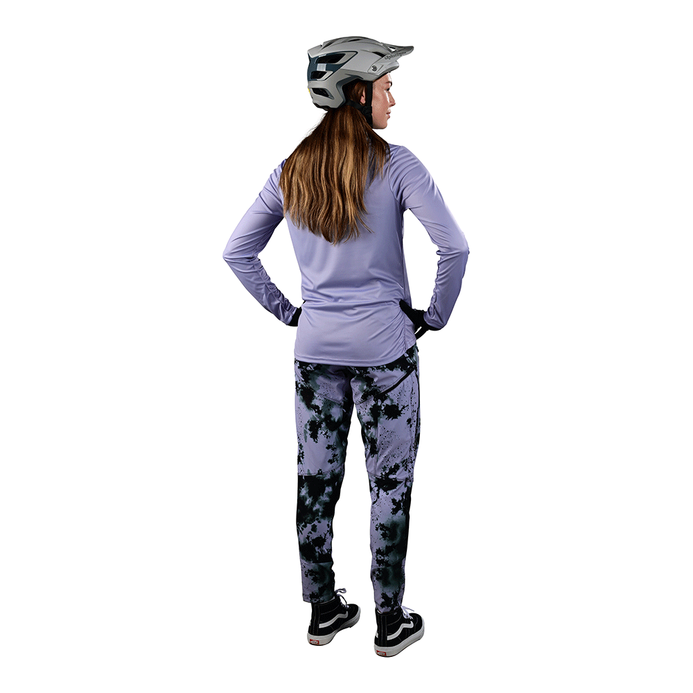 Troy Lee Womens Lilium LS Jersey Solid Lilac