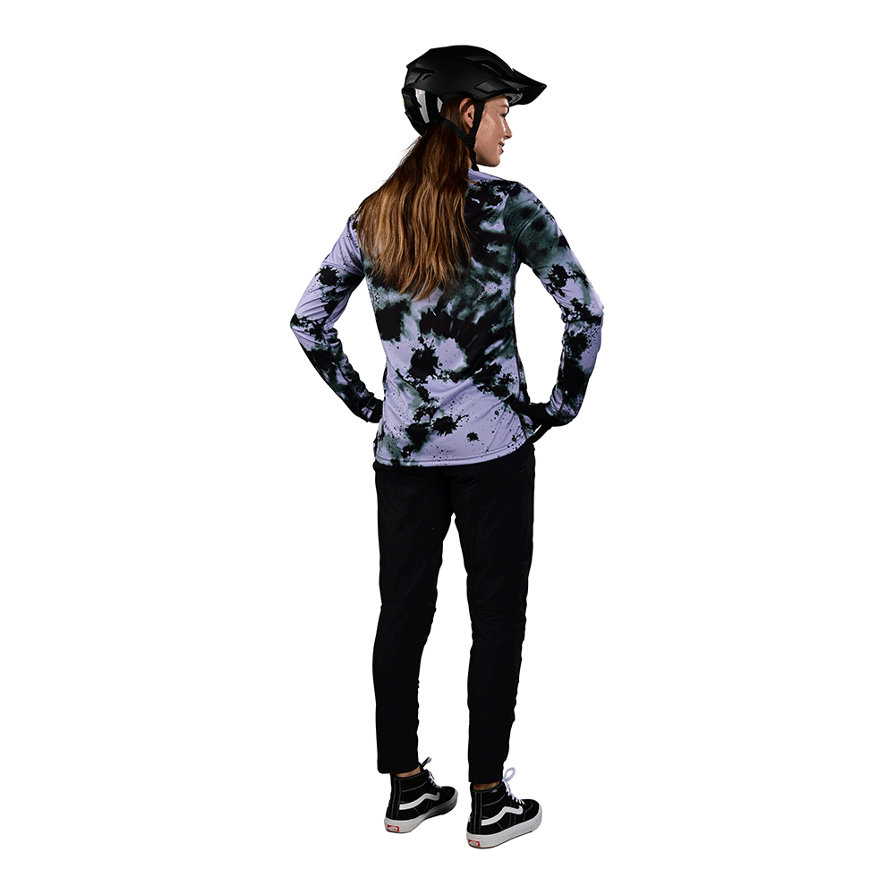 Troy Lee Womens Lilium LS Jersey Watercolor Lilac