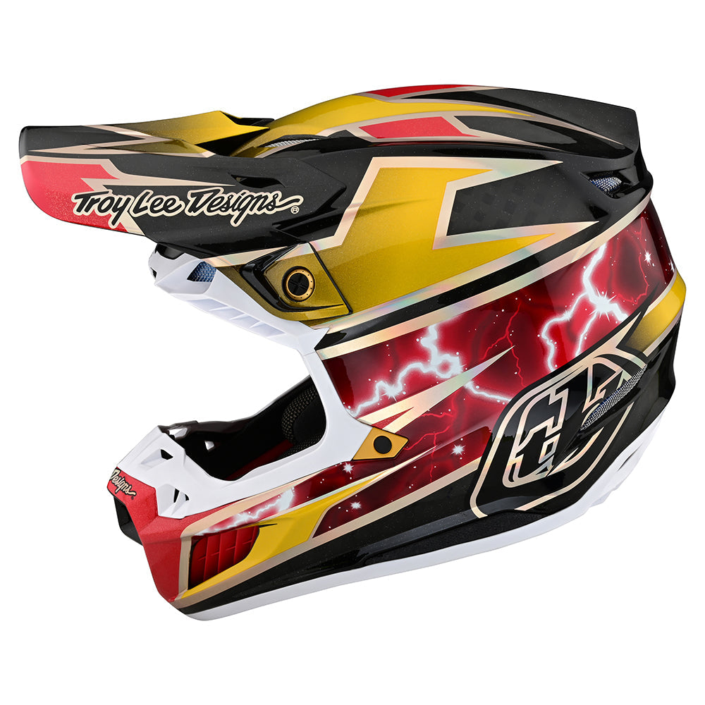 Troy Lee SE5 Carbon Helmet W/MIPS Lightning Gold