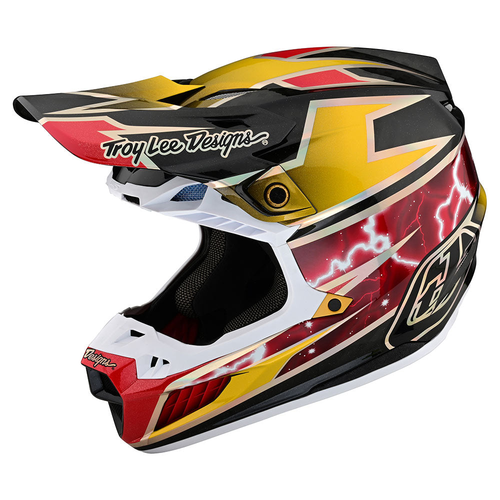 Troy Lee SE5 Carbon Helmet W/MIPS Lightning Gold