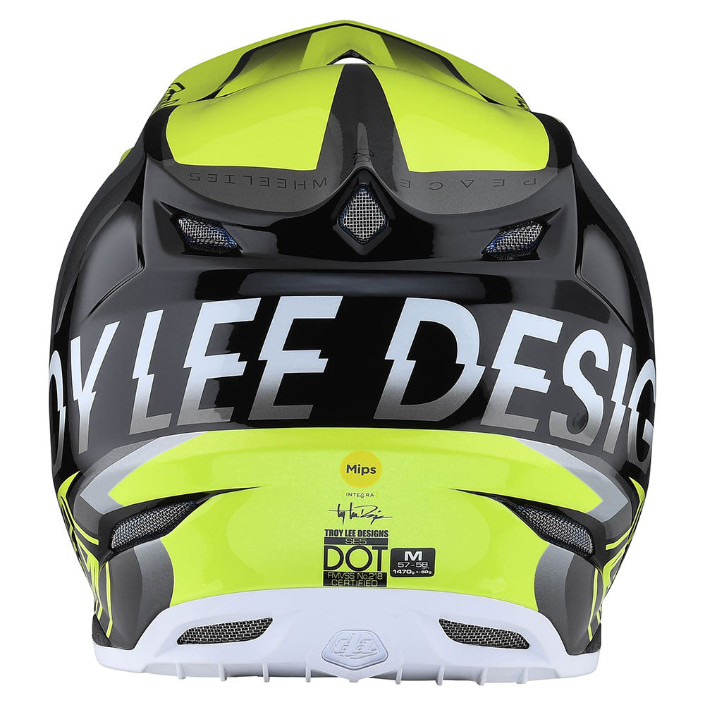 Troy Lee SE5 Composite Helmet W/MIPS Qualifier Glo Yellow / Black