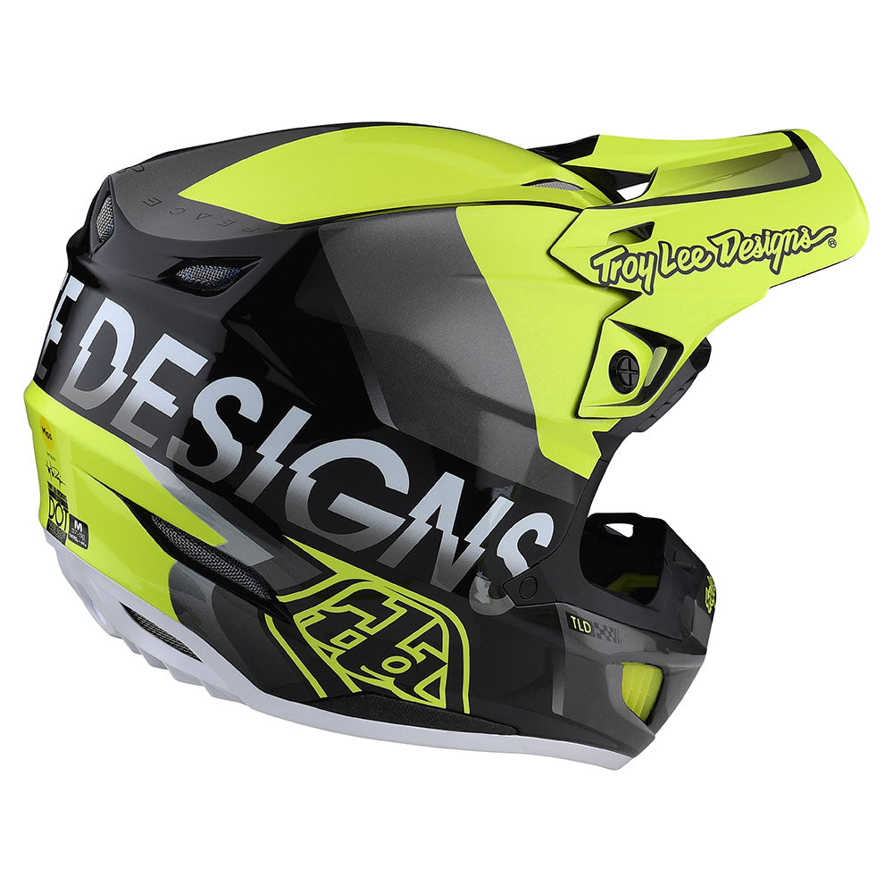 Troy Lee SE5 Composite Helmet W/MIPS Qualifier Glo Yellow / Black