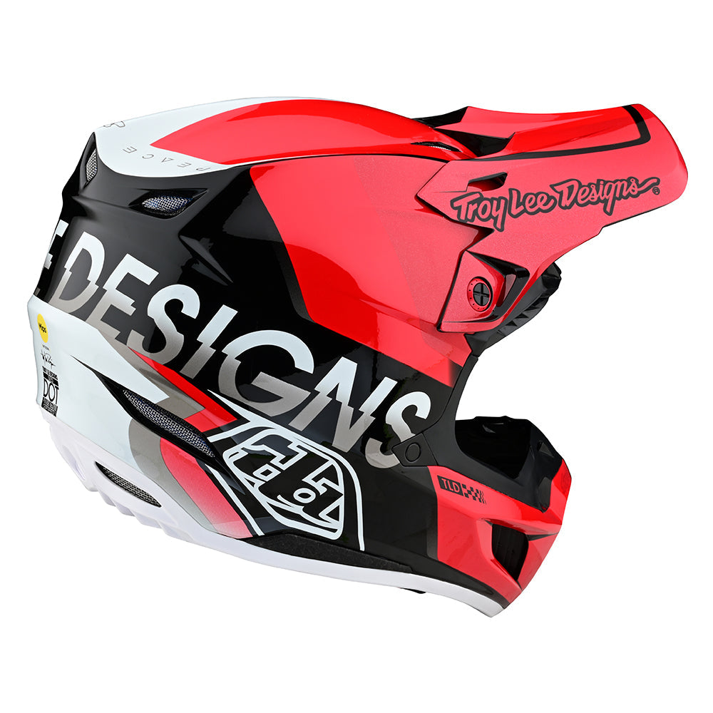 Troy Lee SE5 Composite Helmet W/MIPS Qualifier Red / Black
