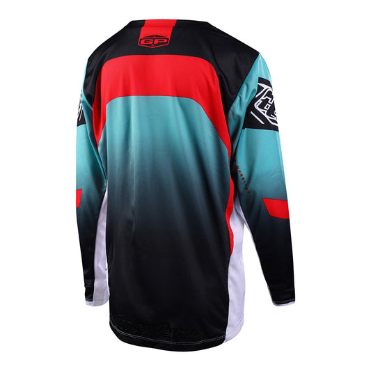 Troy Lee Youth GP Jersey Arc Turquoise / Neon Melon