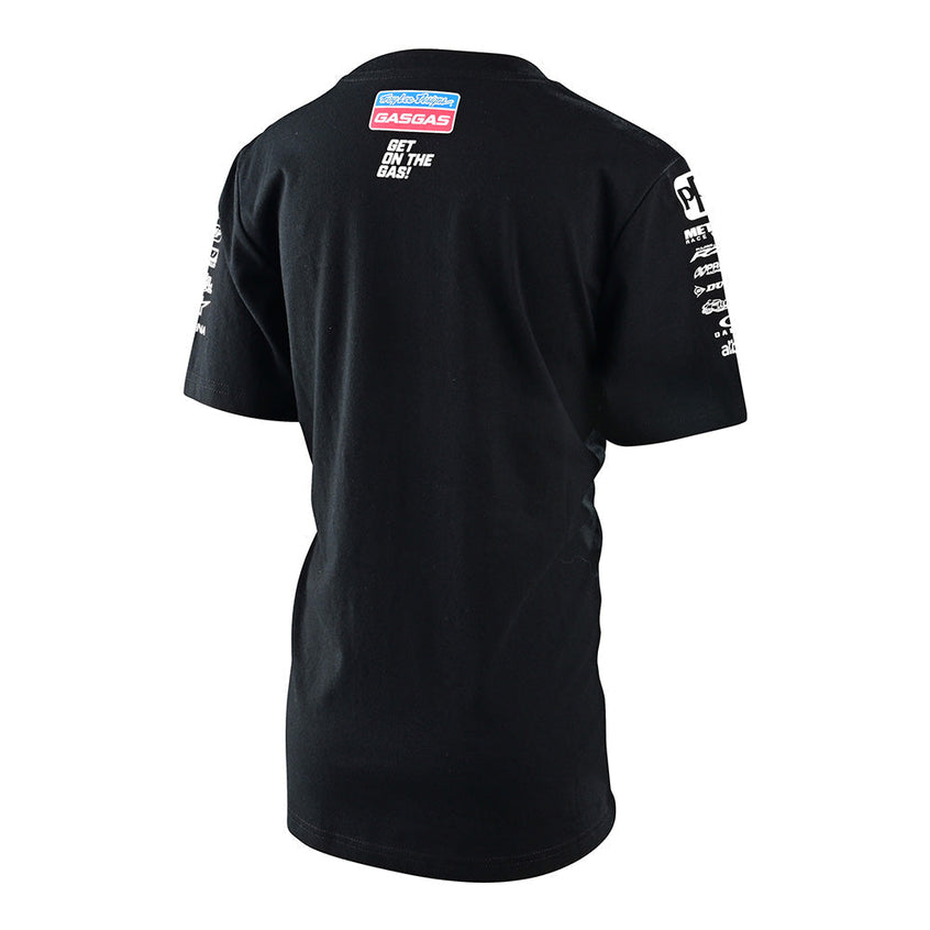 Troy Lee YOUTH SHORT SLEEVE TEE TLD GASGAS TEAM Black