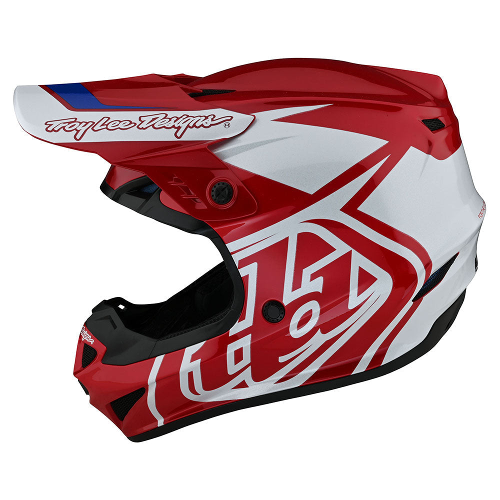 Troy Lee GP Helmet Overload Red / White