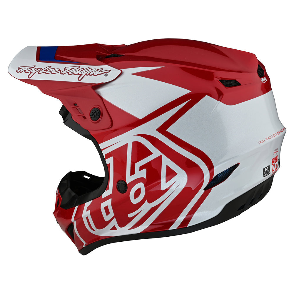 Troy Lee GP Helmet Overload Red / White