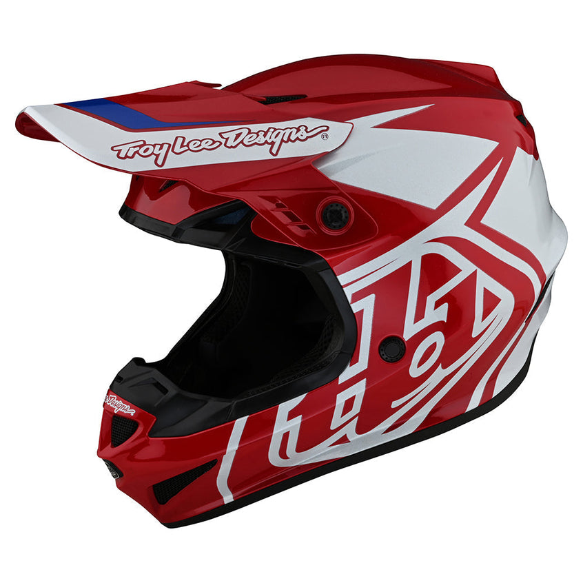 Troy Lee GP Helmet Overload Red / White
