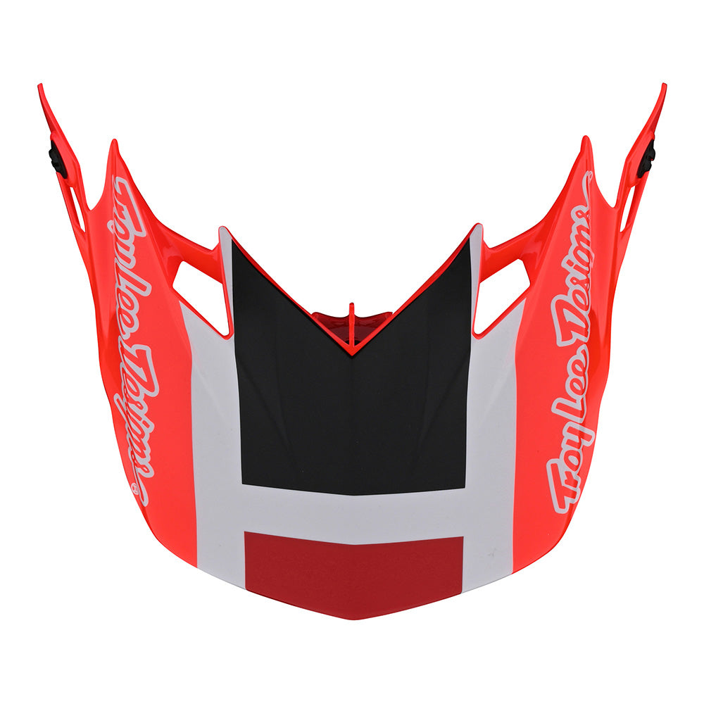 Troy Lee SE4 Visor Quattro Red / Charcoal