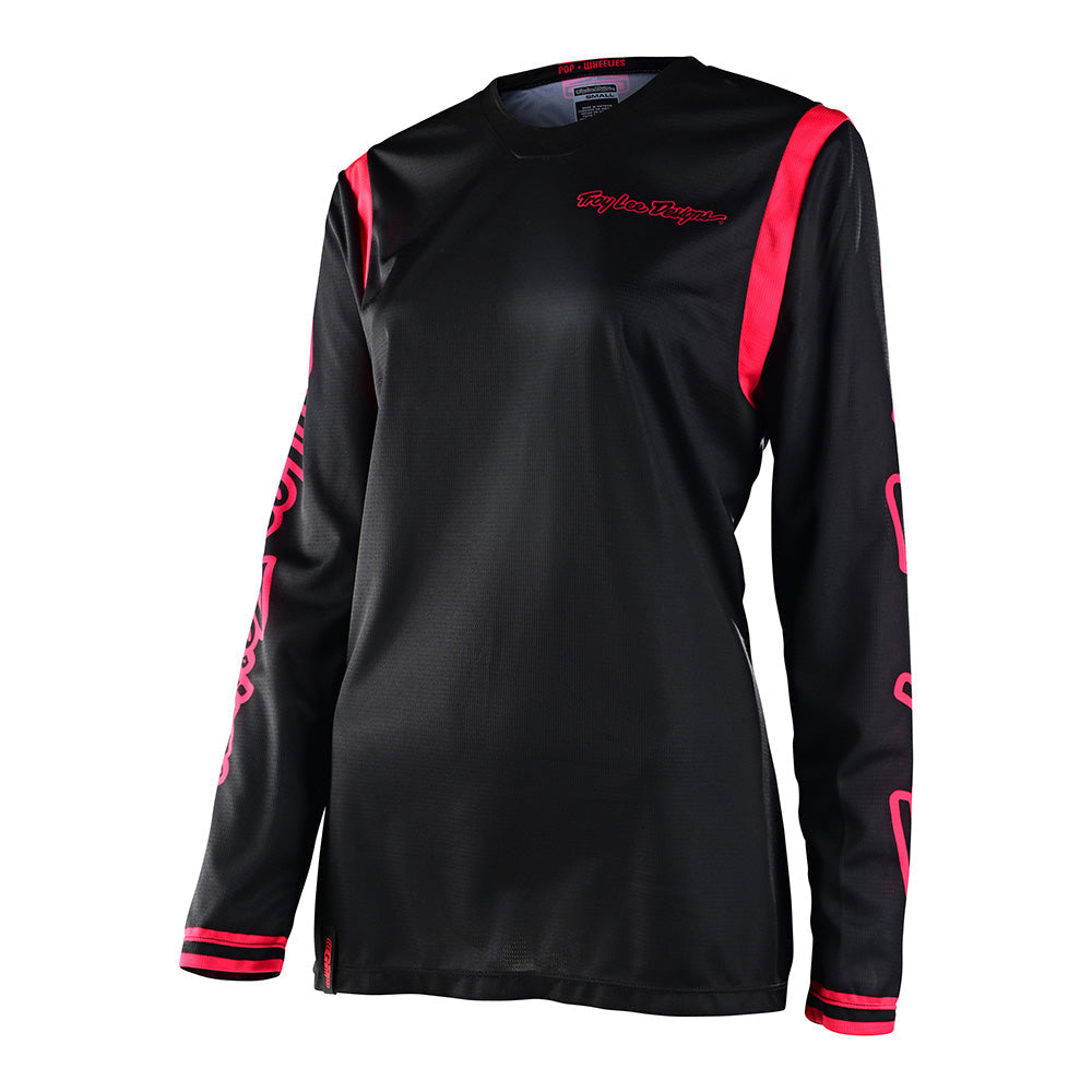 Troy Lee WOMENS GP JERSEY MONO Black/Flo Red