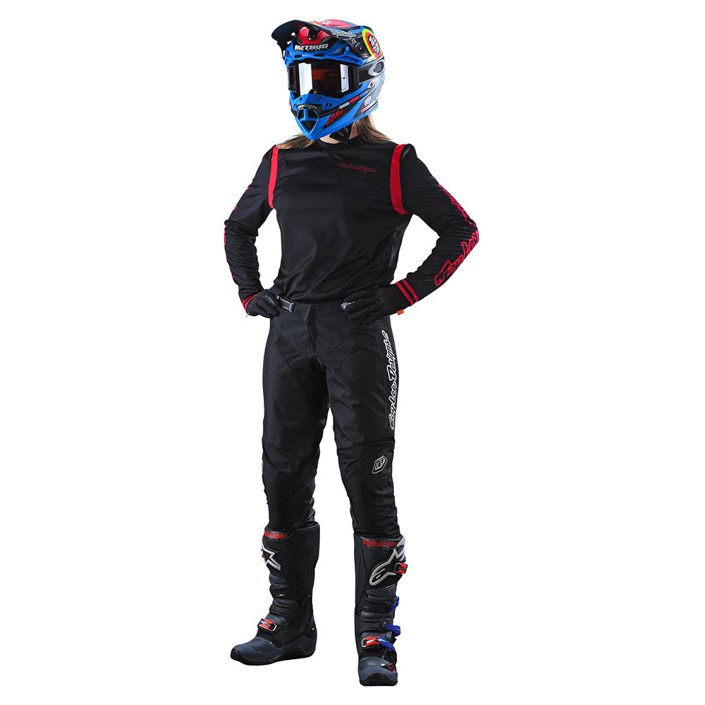 Troy Lee WOMENS GP JERSEY MONO Black/Flo Red