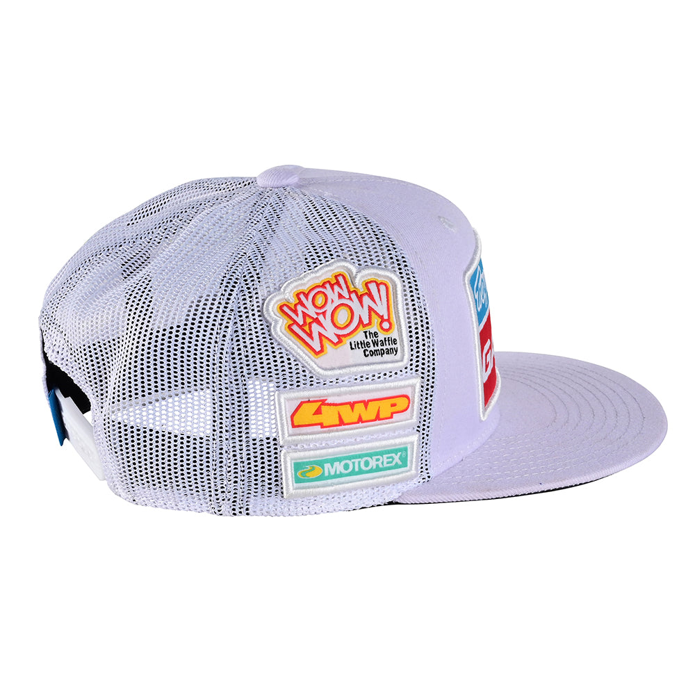 Troy Lee Snapback Hat TLD GasGas Team White