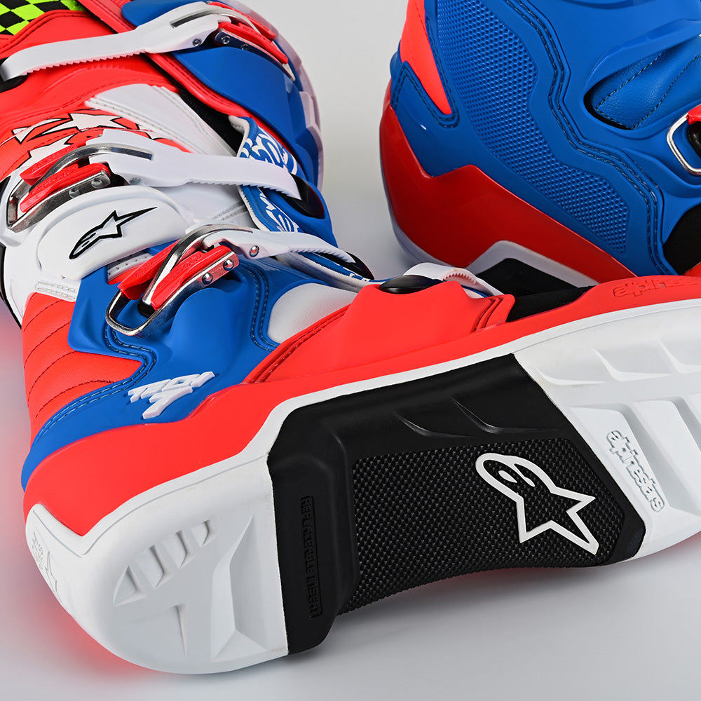 Alpinestars tech 7 red white on sale blue