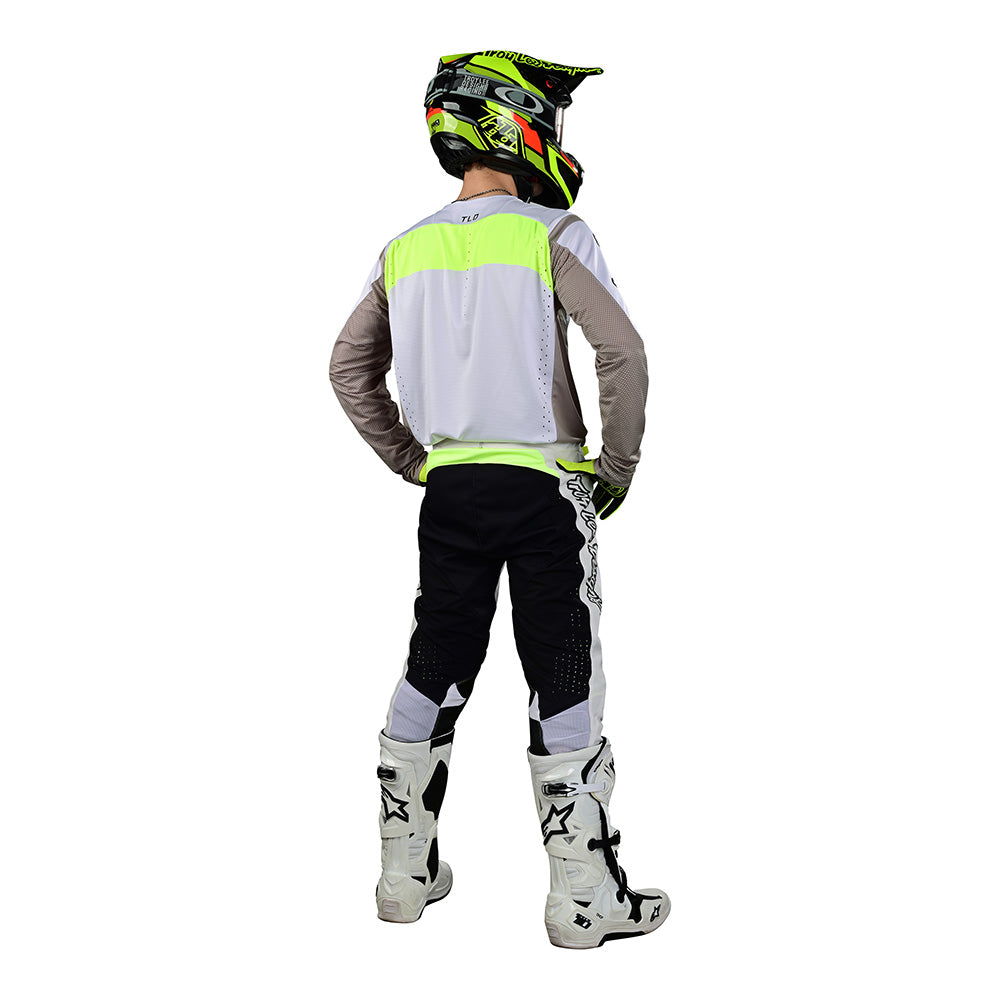 Troy Lee SE Pro Jersey Grid Fog / Flo Yellow