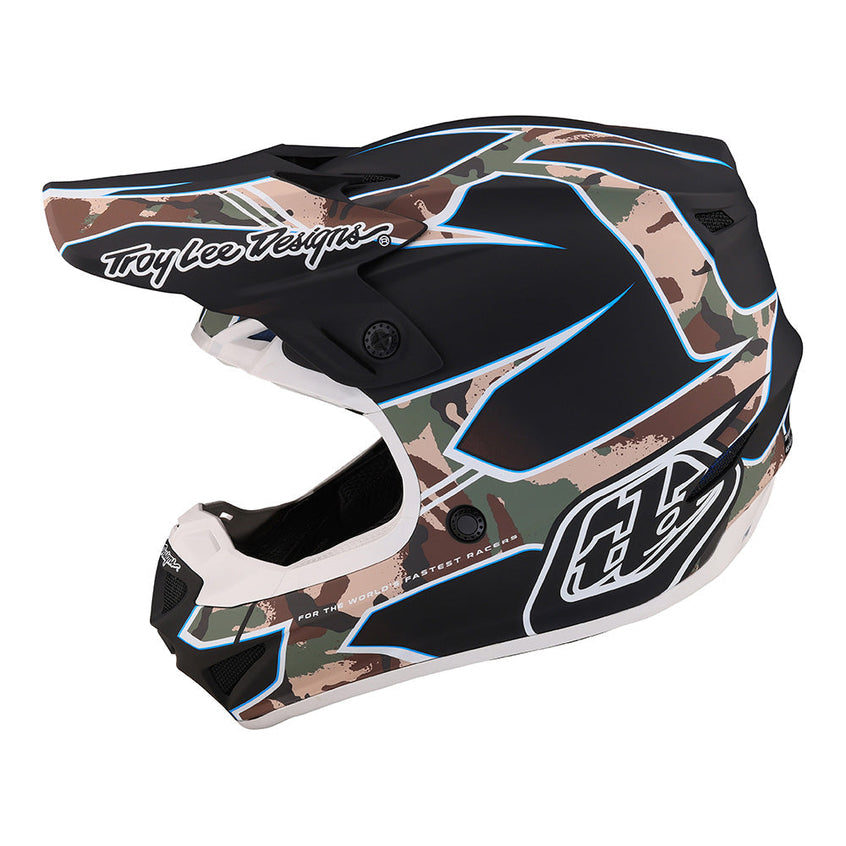 Troy Lee SE4 Polyacrylite Helmet W/MIPS Matrix Camo Black