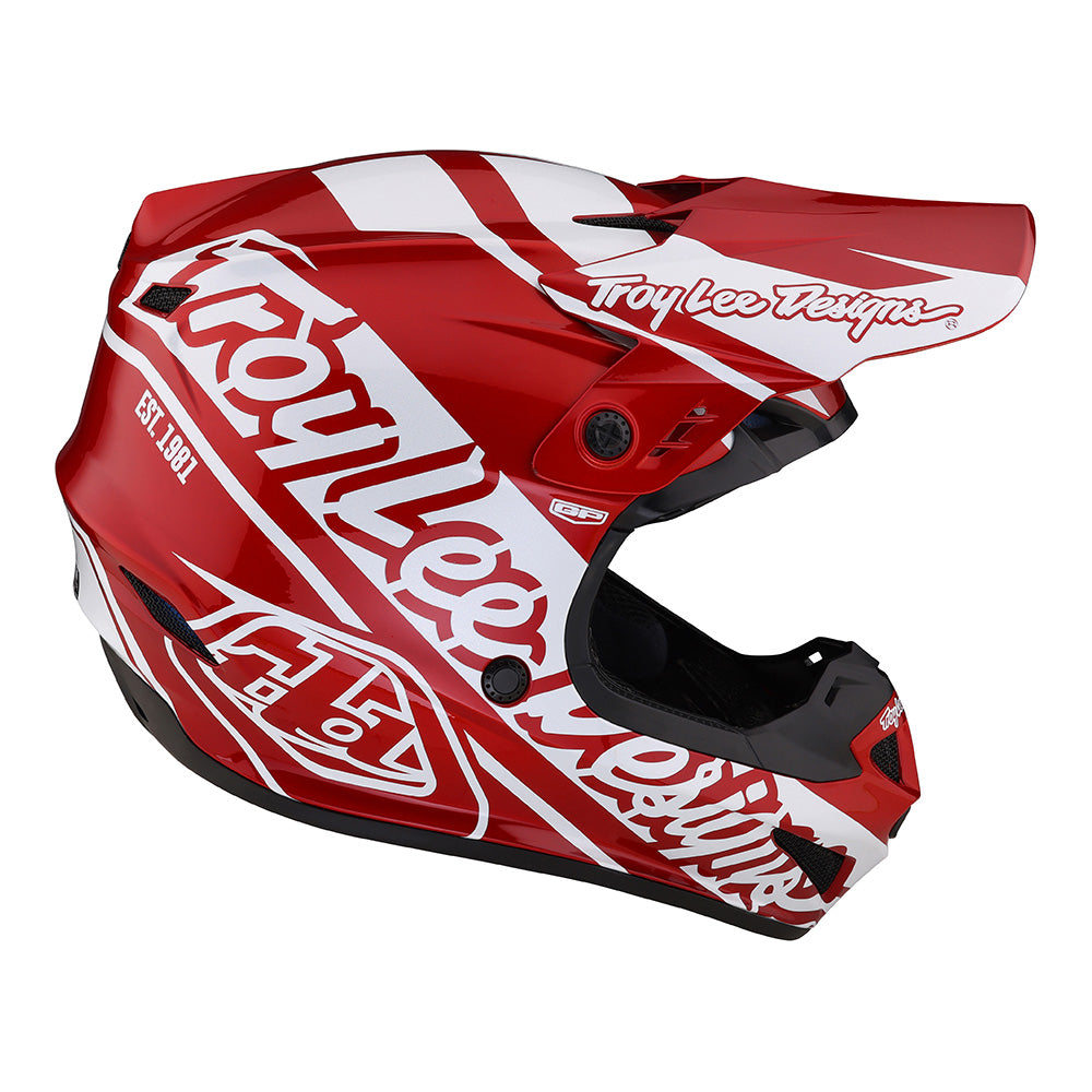 Troy Lee Youth GP Helmet Slice Red / White