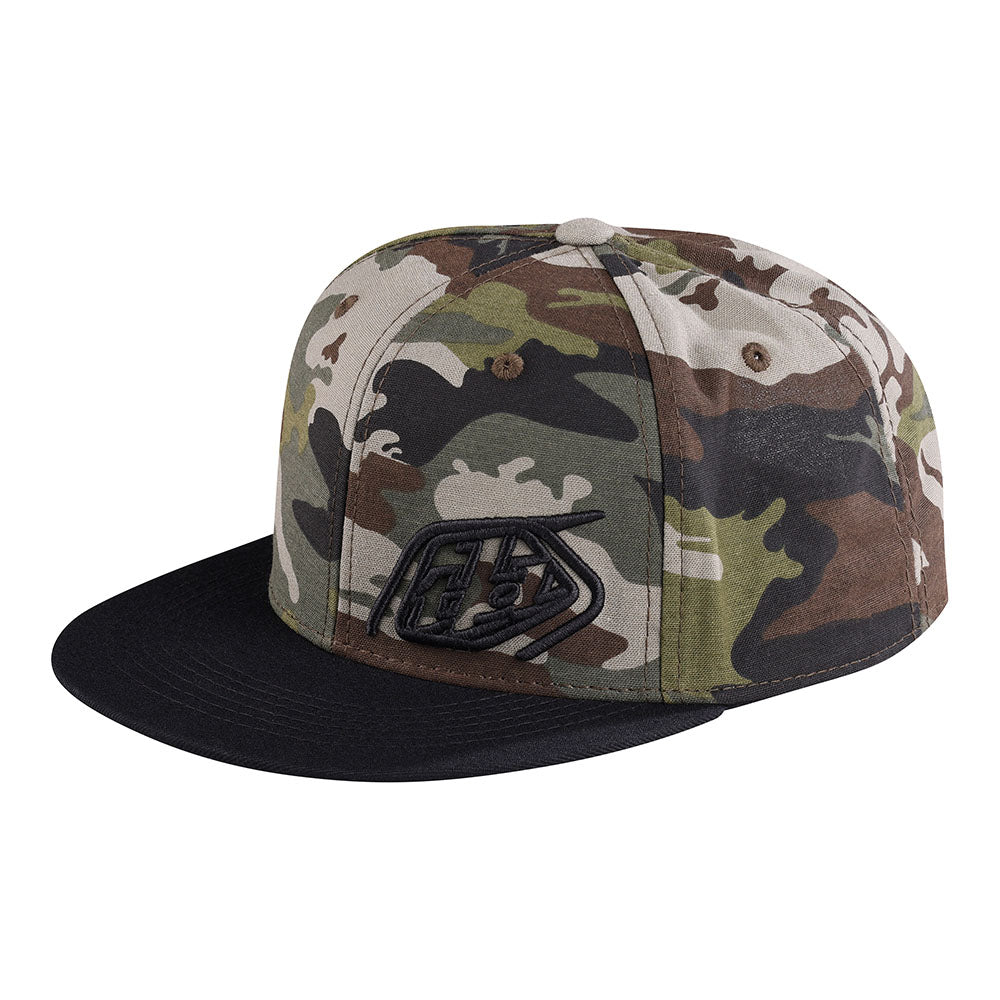 TLD Snapback Hat Slice Camo Army Green / Black Army Green / Black
