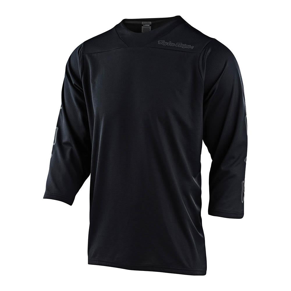 Troy Lee RUCKUS 3/4 SLEEVE JERSEY SOLID Black